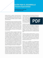 La Comunicación para El Desarrollo: Redefiniendo Nuestra Especialidad