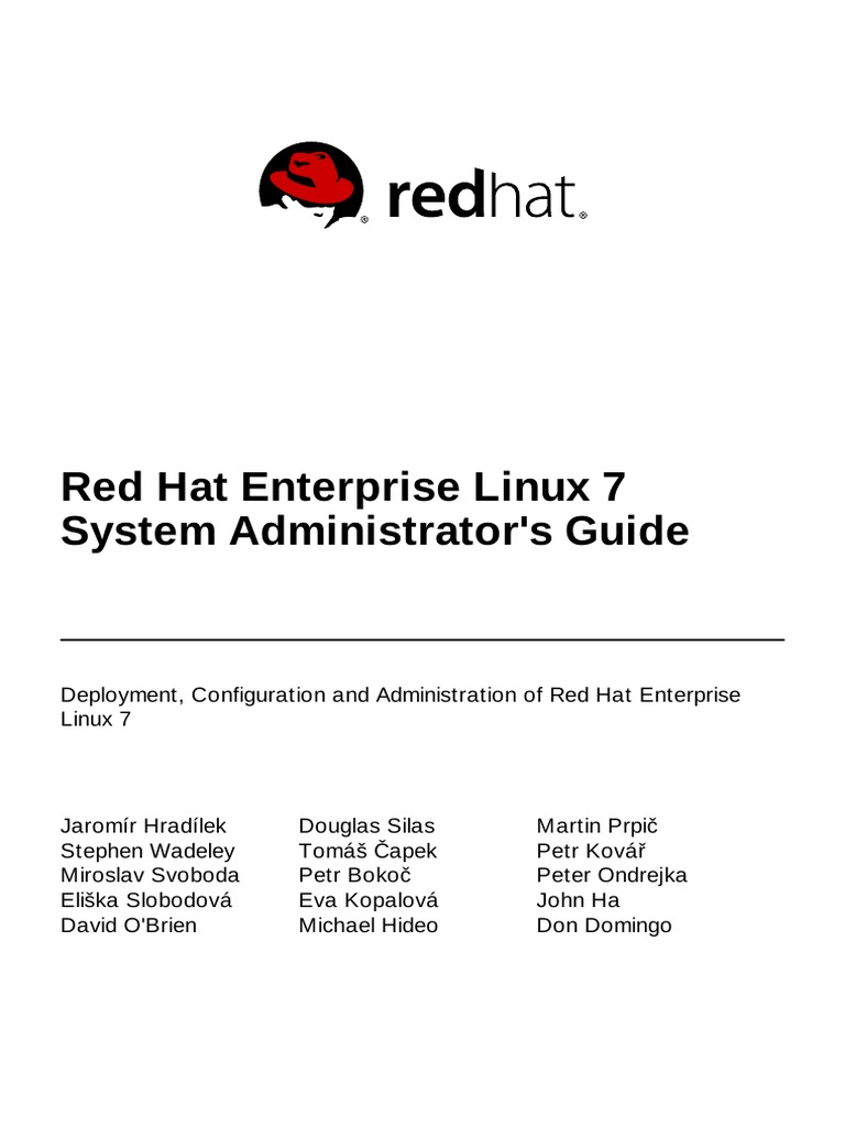 Red Hat Enterprise Linux-7-System Administrators Guide-En-US | PDF ...