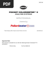 Procedures Manual: DR/890 Colorimeter | PDF