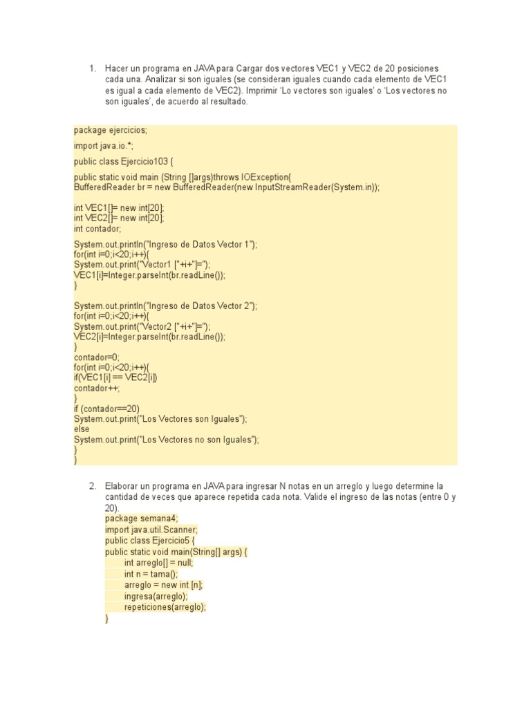 examen JAVA | Estructura de datos de matriz | Java (lenguaje de ...