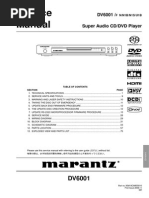 Marantz Dv6001 Service