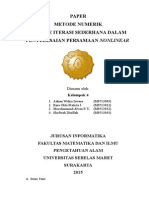 Numerical Methods-Iterasi Sederhana