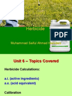 Calculate Herbicide Rates and Calibrate Sprayers