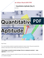 NICL AO Preparation - Quantitative Aptitude (Day 3)