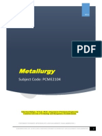 Metallurgy E-Matl., Lecture Note