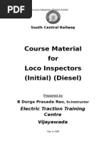 Trouble Shooting Guide for Loco Pilots on Microprocessor 