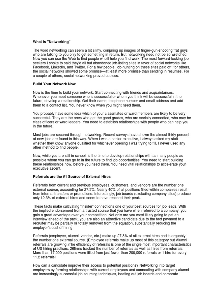 Networking For Book | PDF