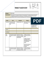 Sample HAZOP Study Worksheet (P&ID 100-002)