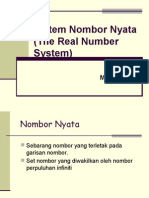 Sistem Nombor Nyata (The Real Number System) : Minggu 3