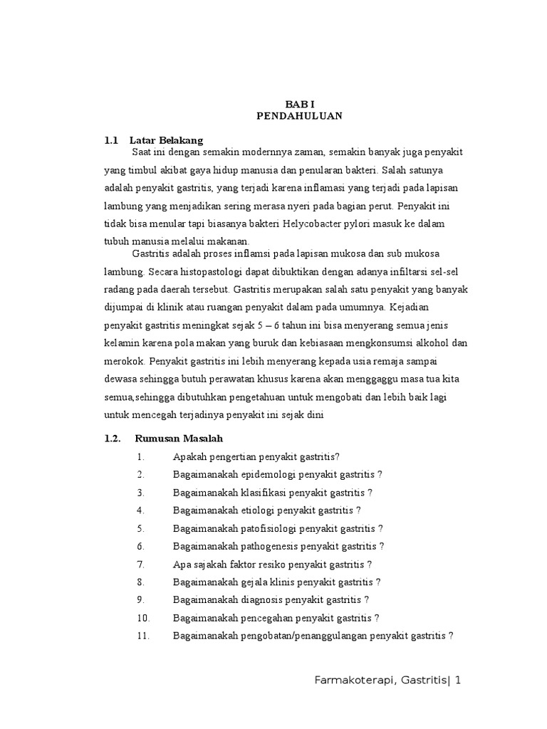 Makalah Gastritis