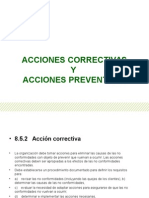 PresentacinProcedimientoparaacccionescorrectivasypreventivasSI P 04sep9