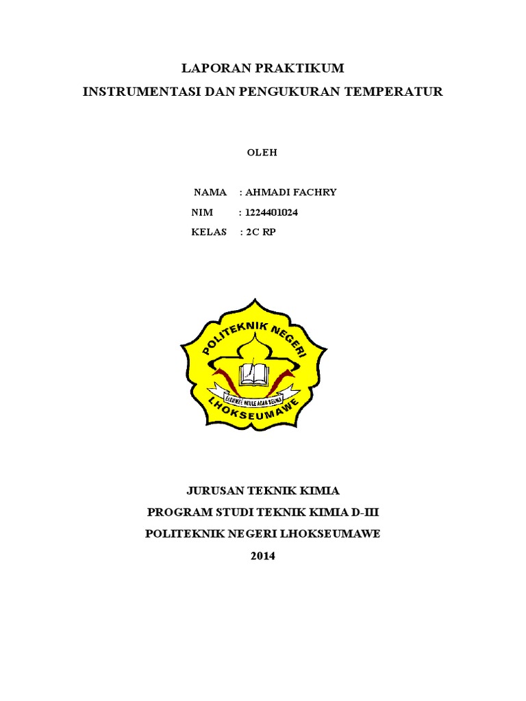 Laporan Praktikum Intrumentasi Temperatur