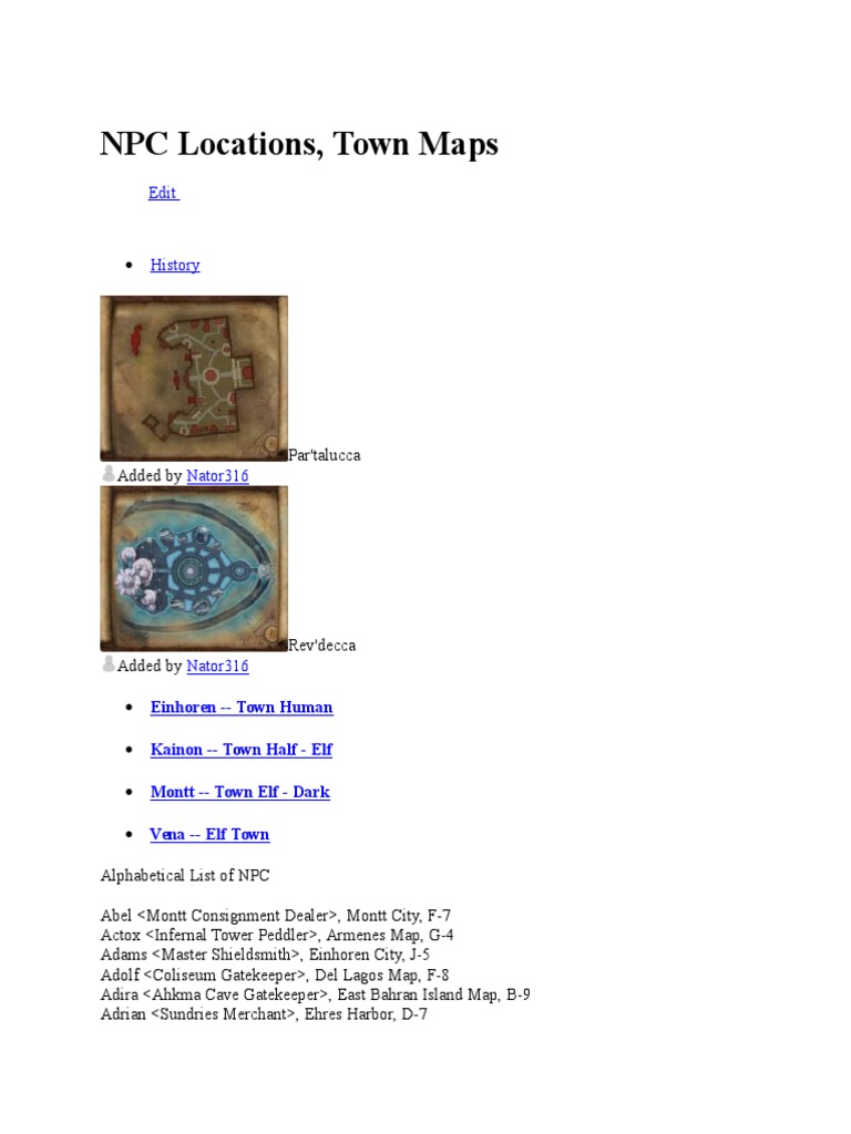 Rohan NPC Locations and Maps | PDF | Nature