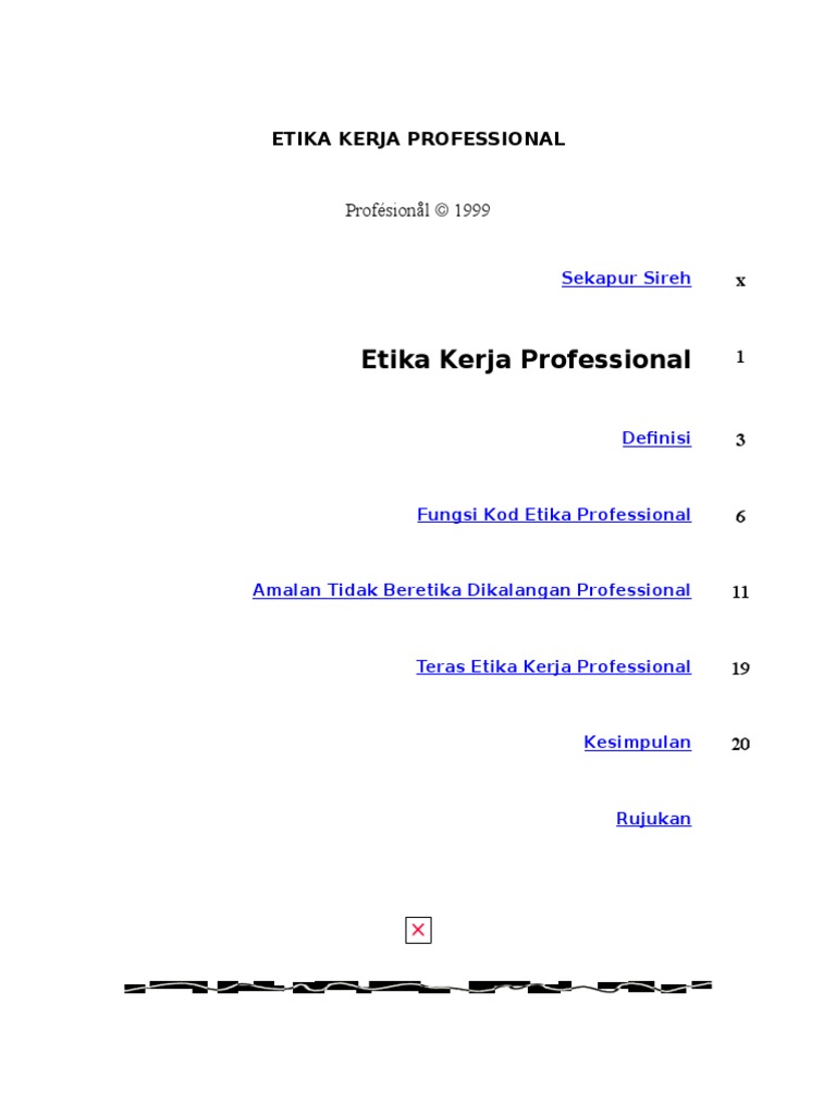 Etika Kerja Professional Pdf