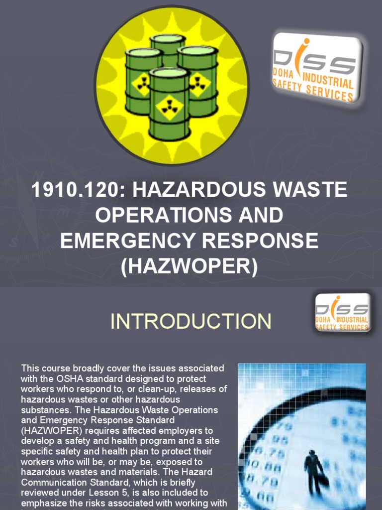 hazwoper | Personal Protective Equipment | Dangerous Goods