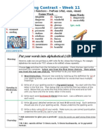 Spelling Contract Week 12 - 2014 To 2015 - Derivational Relations