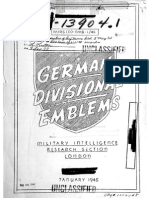  German Divisional Emblems USA 1945