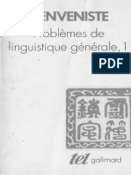 Problemes de Linguistique Generale 