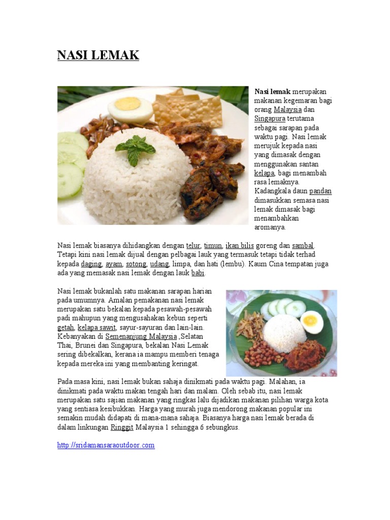 Nasi Lemak Pdf