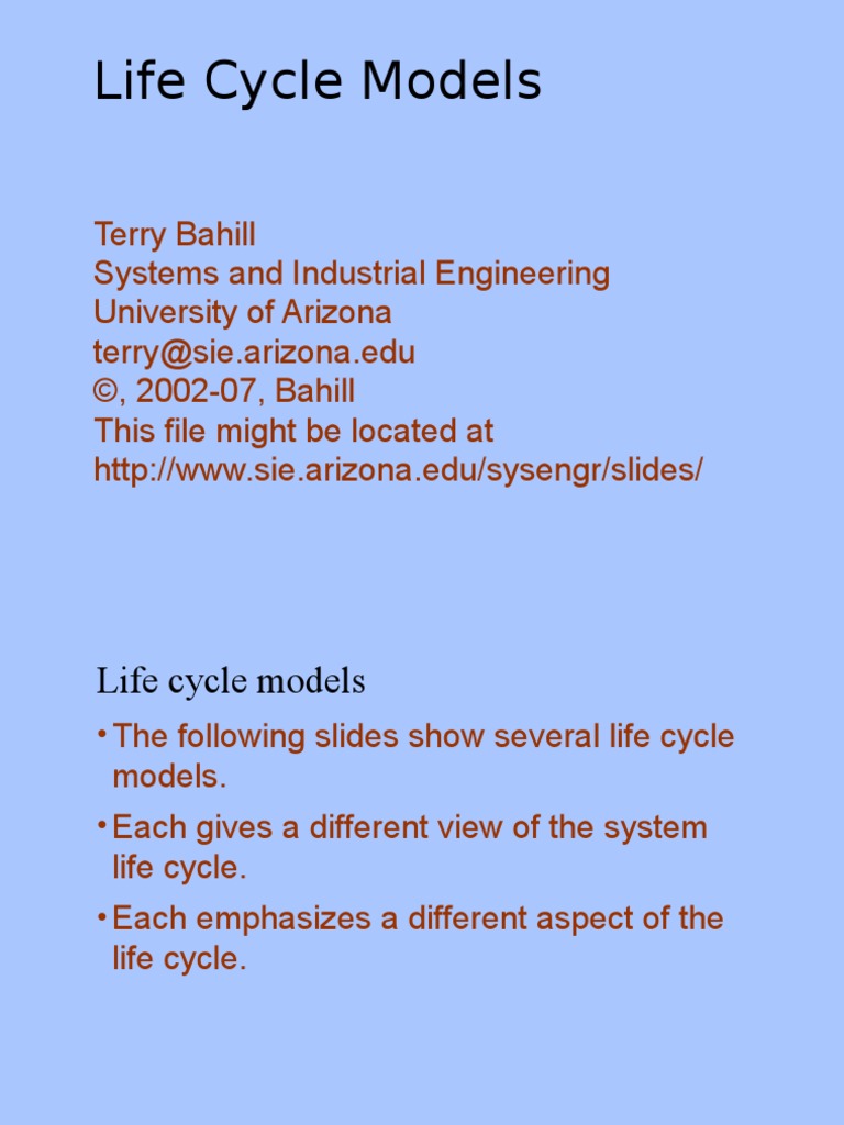 Life Cycle Models | PDF | Product Lifecycle | Software Engineering