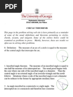 Circle Theorems