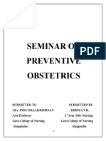 Download Seminar on Preventive Obstetrics by salmanhabeebek SN262348500 doc pdf