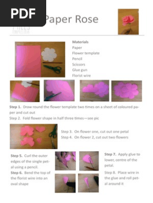 paper rose