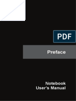 Preface: Notebook User's Manual