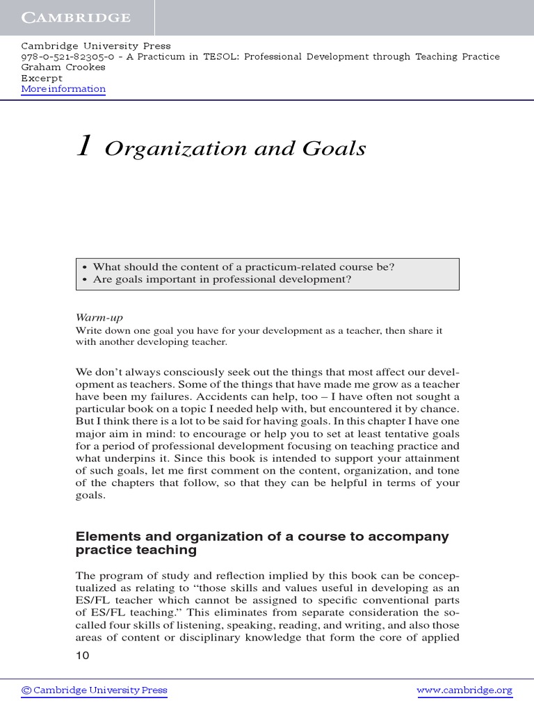 A Practicum in Tesol Hardback Sample Pages | PDF | English As A Second ...