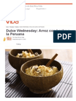 Dulce Wednesday - Arroz Con Leche A La Peruana - Que Rica Vida