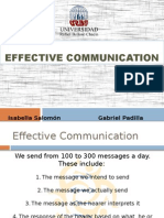 Effective Communication: Isabella Salomón Gabriel Padilla