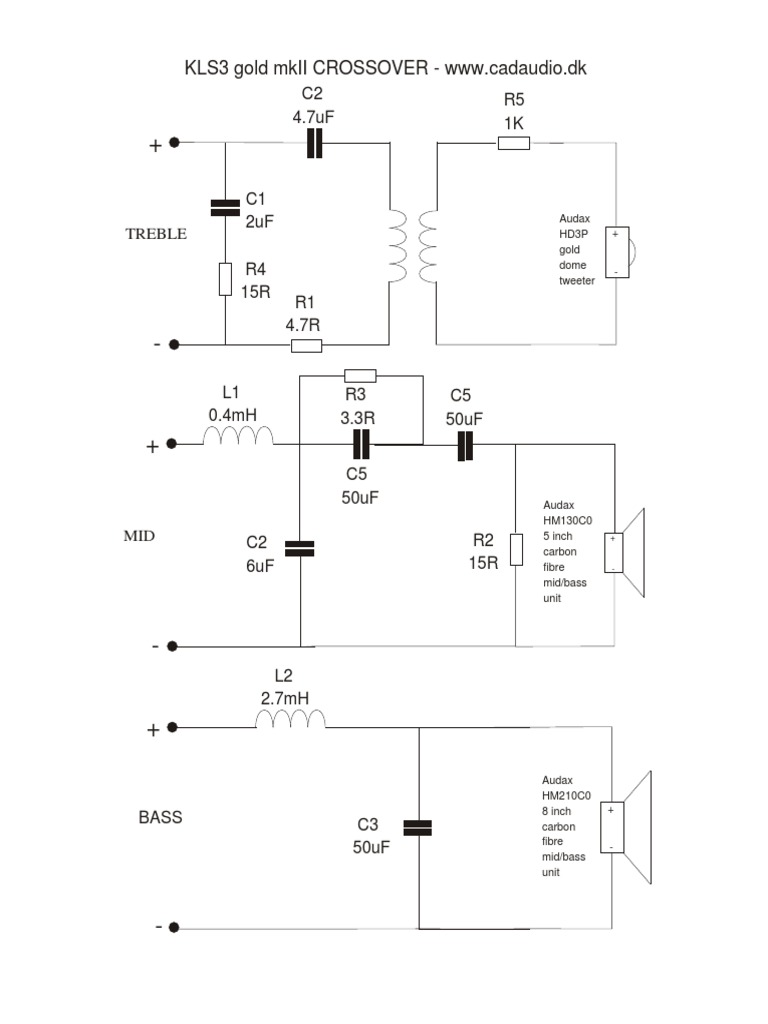 Audio Crossover Schematic | PDF