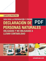 Cartilla de declaracion de renta 2013 PN