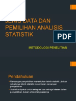 Jenis Data Dan Pemilihan Jenis Analisis Statistik