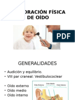 Exploración Física de Oído