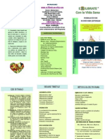 Triptico de Programa de Reeducación Alimentación, Nutrición Óptima y Salud Natural PDF