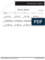 Bass RX - Rhythm: Practice Sheet - Lesson 4