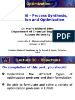 CHEN 4460 - Process Synthesis, Simulation and Optimization