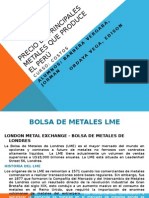 Precio de Principales Metales en el Perú