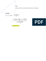 Sedimentation Problem: Settling Velocity Calculation