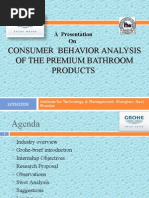 Download Study of Consumer Behavior of Sanitary Ware Appliances Final Presentation by jayantraghav SN26240703 doc pdf