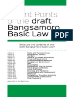What Are The Contents of The Draft Bangsamoro Basic Law?