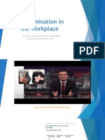 Discrimination in The Workplace: in 2015, Does Discrimination Between Men and Women Still Occur?