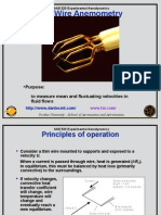 Hot-Wire Anemometry: Purpose: To Measure Mean and Fluctuating Velocities in Fluid Flows