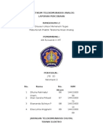 Laporan Analog Percobaan 1