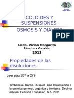 Soluciones, coloides y osmosis