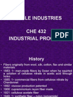 Textile Industries CHE 432 Industrial Process