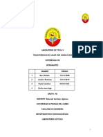 Transferencia de Calor Por Conduccion Informe