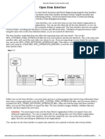 Open Item Interface (Oracle Inventory Help)