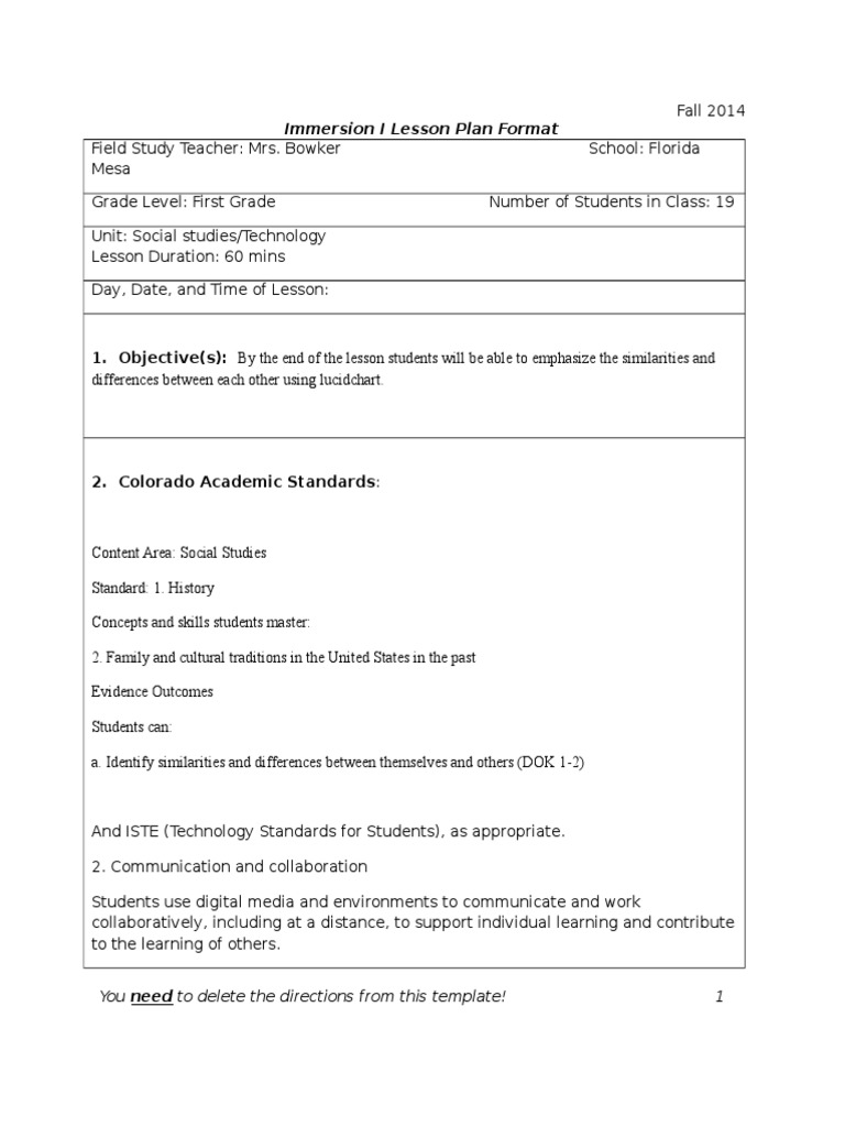 First Grade Diversity Lesson Plan | PDF | Lesson Plan | Semiotics